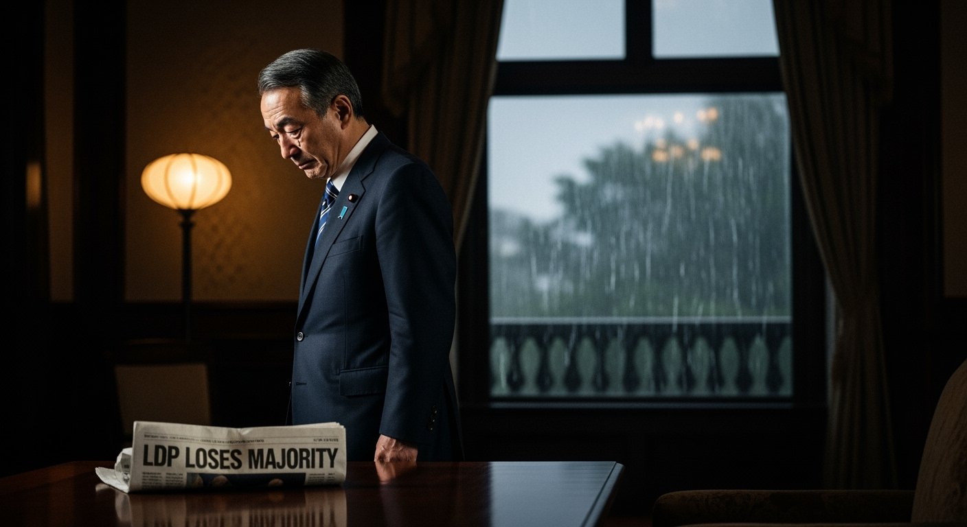國會選舉慘敗衝擊，日本首相石破茂擬引咎辭職。